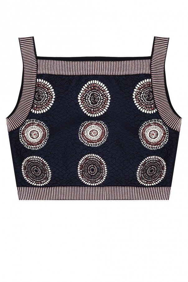 Alaia Patterned tank top